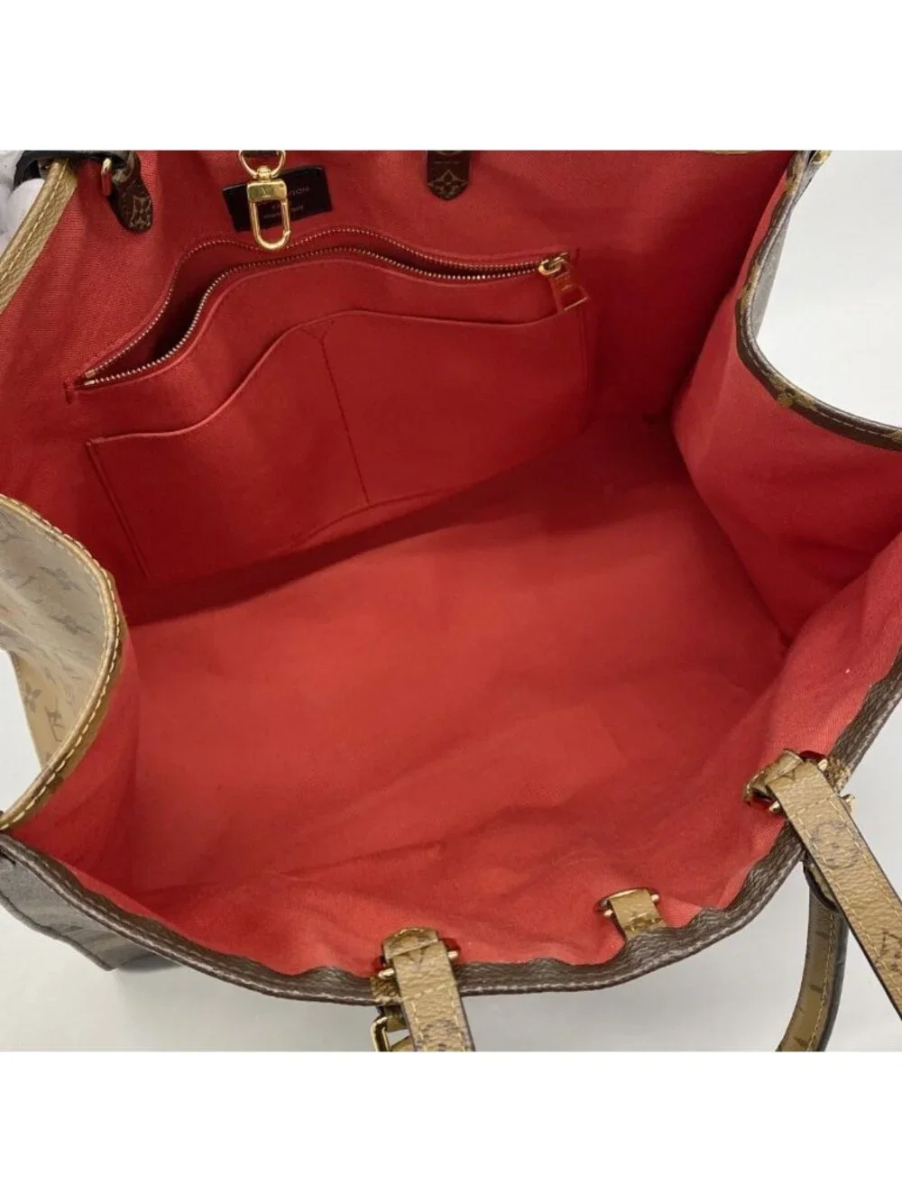 Louis Vuitton Tote Monogram Giant Reverse On The Go GM Brown 2-Way
